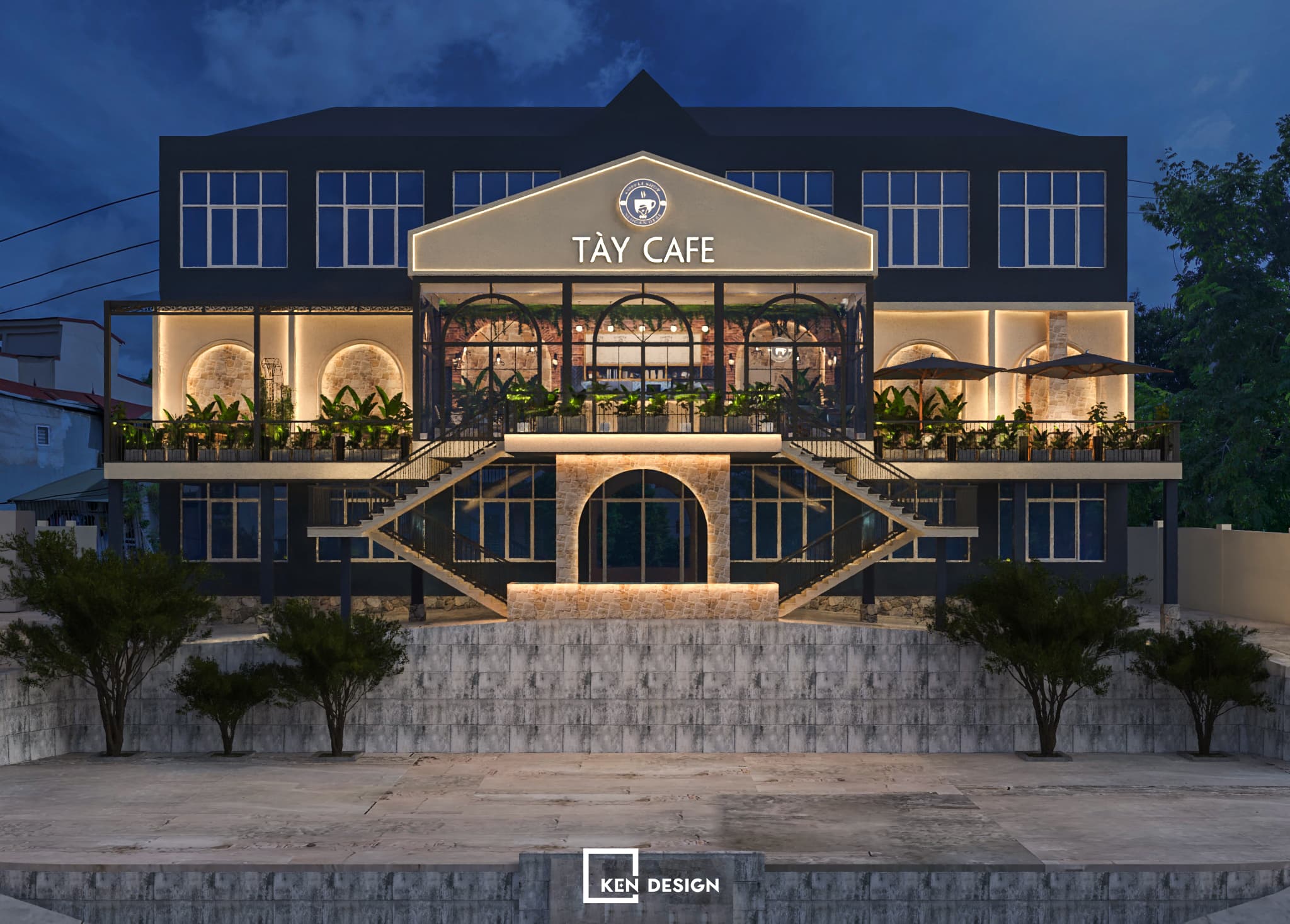 Thiết kế quán Tày Cafe tại Cao Bằng